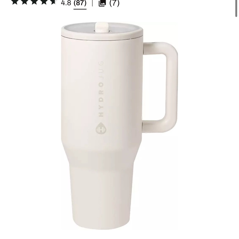 HYDROJUG 40 oz. Traveler Tumbler - Cream - NWT